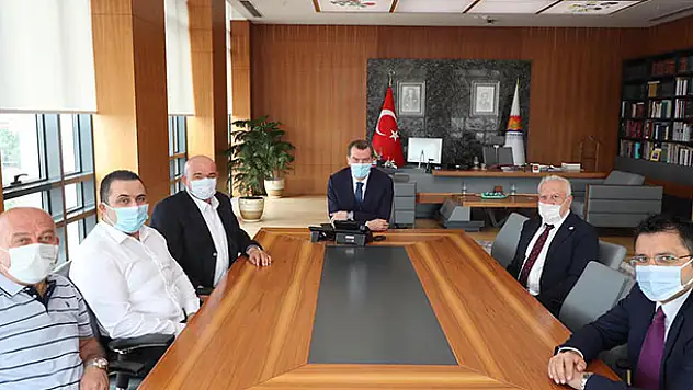 Bozkır Belediye Başkanı Saygı, Zeytinburnu Belediye Başkanı Arısoy'u ziyaret etti