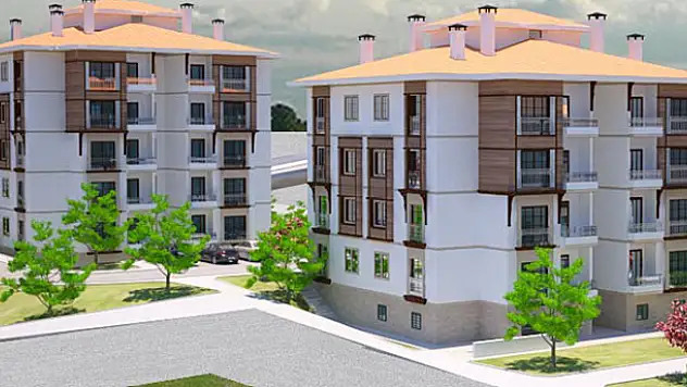 Bozkır'da 112 TOKİ konutu için çalışmalar başladı