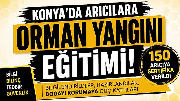 Bozkır'da 150 arıcıya kritik eğitim