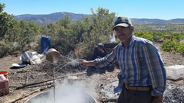 Bozkır'da aileler pekmez kaynatmaya başladı
