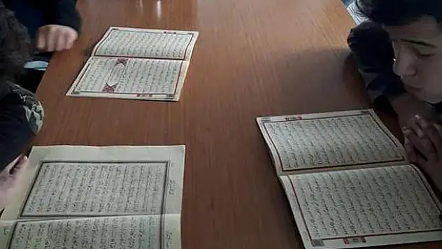 Bozkır'da Kur'an kursu öğrencileri şehitler için Hatm-i Şerif okudu