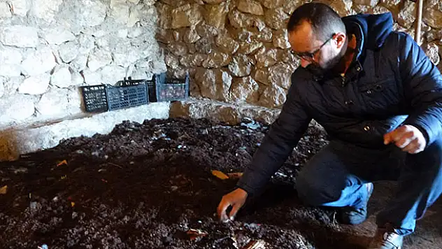 Bozkır'da solucan gübresi üretimi