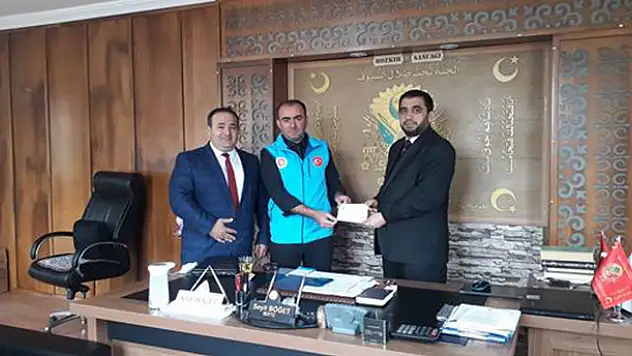 Bozkır'dan 'İyilik Konutları Projesi'ne destek