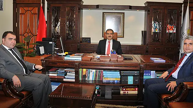 Bozkır'dan Rektör Şahin'e ziyaret