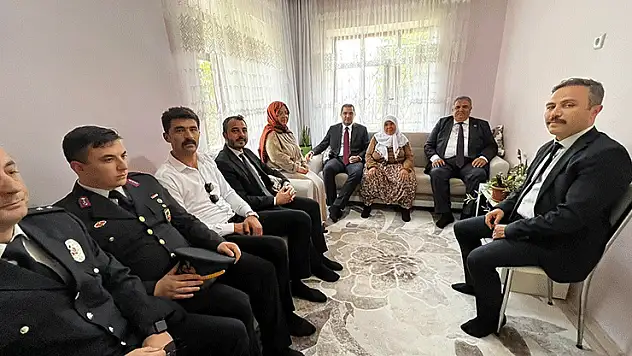 Bozkır'da 15 Temmuz gazisi Albay Aziz Yılmaz'ın ailesine ziyaret