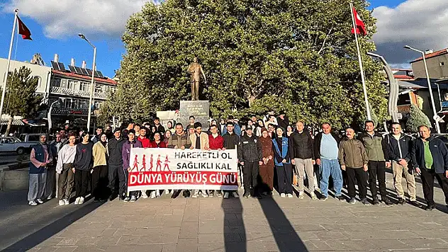 Bozkır'da 'Sağlık için yürü' etkinliği