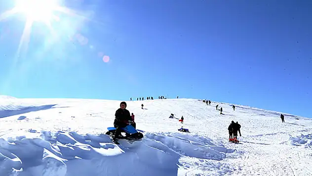 Bozkırın ortasına '30 kilometrelik' kayak pisti