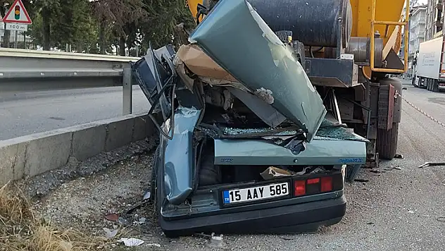 Burdur'da kaza 1 ölü, 1 yaralı