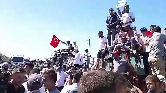 Bursa'da çiftçi eylemi
