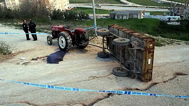 Bursa'da traktör devrildi: 1 ölü