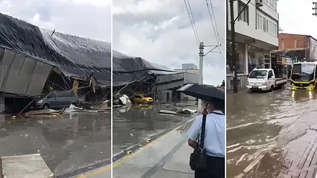 Bursa'yı fırtına, sağanak ve dolu vurdu
