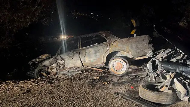 Bursa'da korkunç kaza: Araç alev aldı, yangın ormana sıçradı