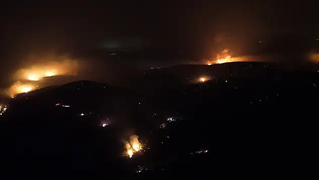 Bursa'daki yangında alevler etkisini kaybetti...Son durum havadan görüntülendi