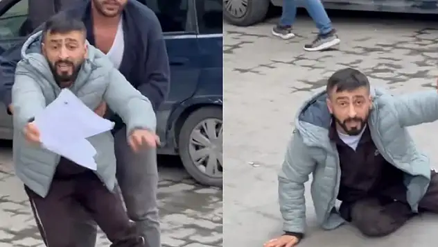 Büyü yapıldığını iddia ederek kendini yerden yere attı
