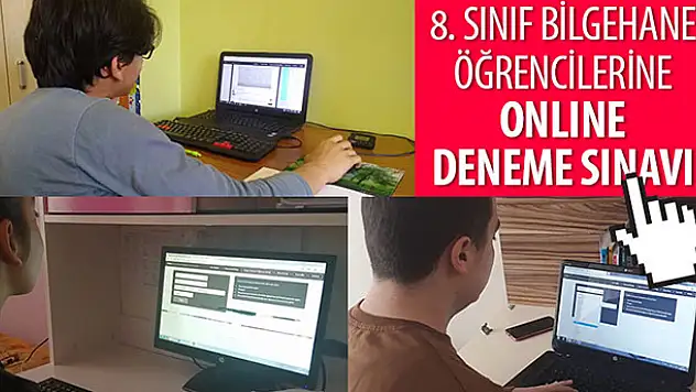 Büyükşehir Belediyesinden 8. sınıf öğrencilerine online deneme sınavı