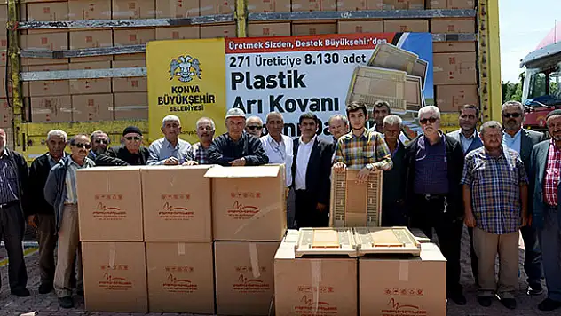 Büyükşehir'den arı üreticisine destek