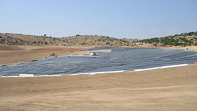 Büyükşehir'den Konya'da ilk kez membran kaplama sulama göleti