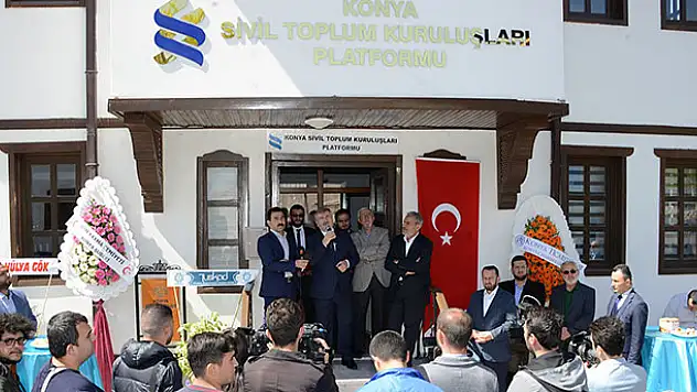Büyükşehir'in tahsis ettiği Konya STK Platformu yeni hizmet binası açıldı