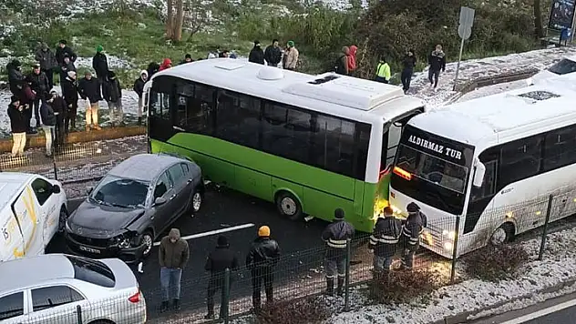 Buzlanma zincirleme kazaya neden oldu