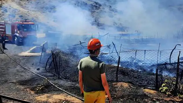 Çanakkale'de ağılda yangın 150 oğlak öldü

