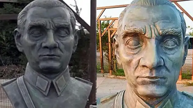 Çanakkale'de tepki çeken Atatürk büstü kaldırıldı
