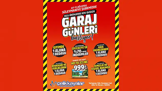 Çelikkayalar 'da 999 TL'ye televizyon satılacak