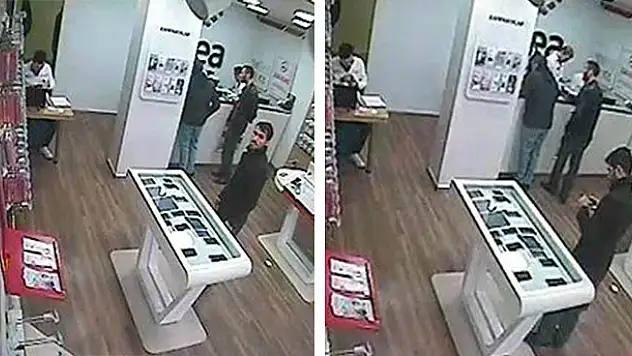 Cep Telefonu Hırsızı Güvenlik Kamerasında