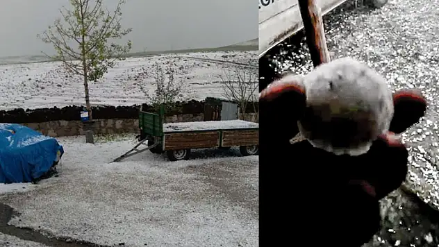 Ceviz büyüklüğünde dolu şoku: Araçların camları kırıldı, kaportaları zarar gördü

