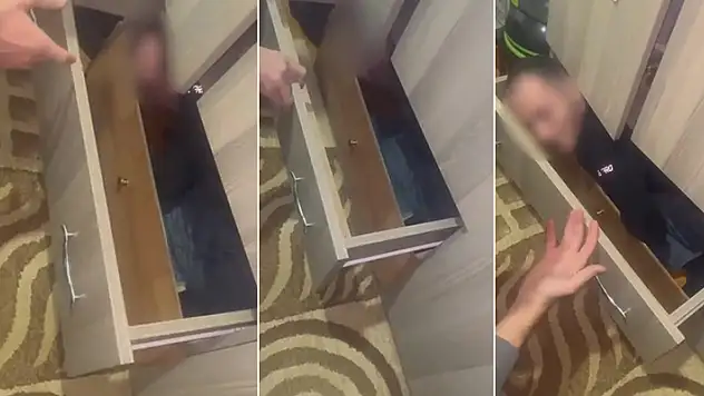 Cezaevi hükümlüsü, çekmecenin içinde yakalandı
