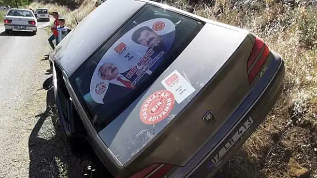 CHP milletvekili adayı kaza yaptı