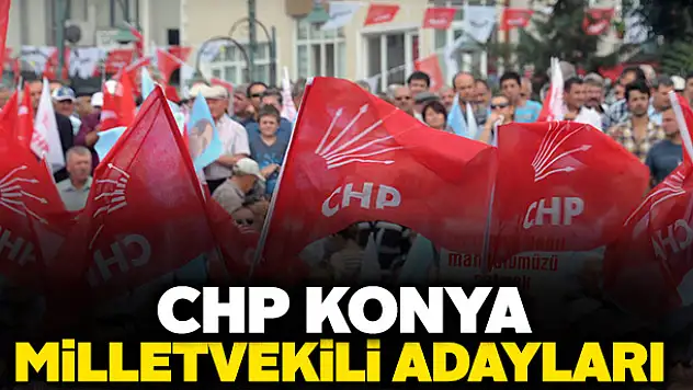 CHP'nin aday listesi belli oldu - CHP Konya Milletvekili adayları