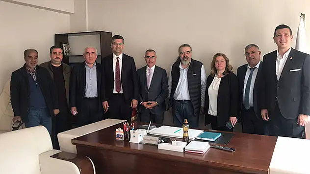 CHP'li yöneticilerden Cemiyet'e ziyaret