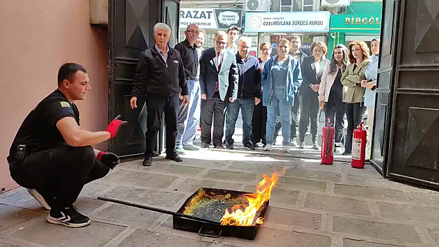 CİB Konya Bölge Müdürlüğünde yangın eğitimi ve tatbikatı