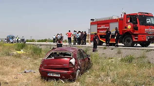 Cihanbeyli'de Trafik Kazası : 1 ölü, 2 yaralı