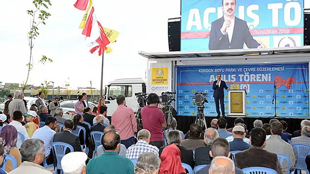 Cihanbeyli Kordonboyu Parkı açıldı