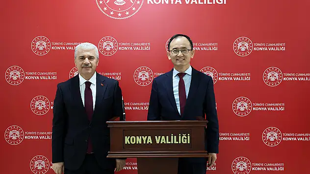Çin Büyükelçisi Xuebin Konya'da! Valilikte önemli görüşme