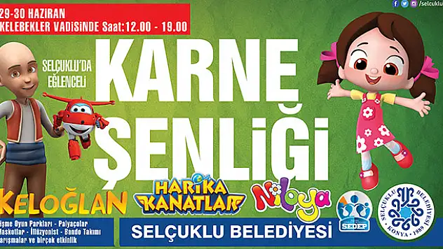 Çocuklar karne şenliğinde buluşuyor