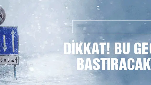 Çok kuvvetli kar yağışı bu gece bastıracak