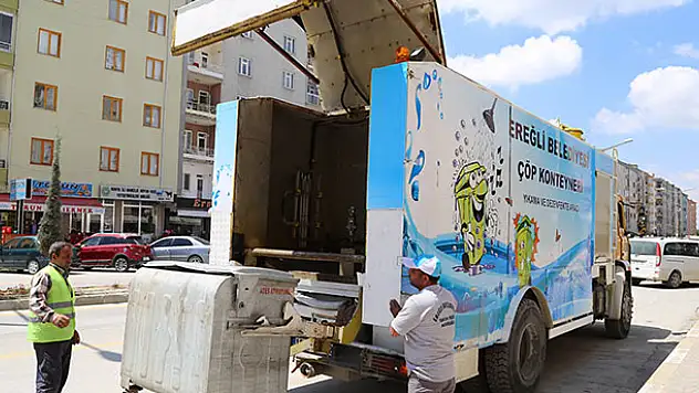 Çöp konteynerlerine özel temizlik