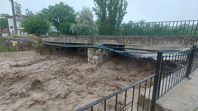 Çorum'un Boğazkale ilçesinde sağanak etkili oldu
