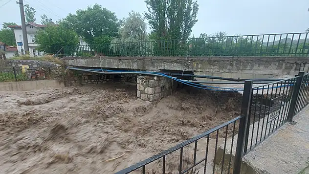Çorum'un Boğazkale ilçesinde sağanak etkili oldu
