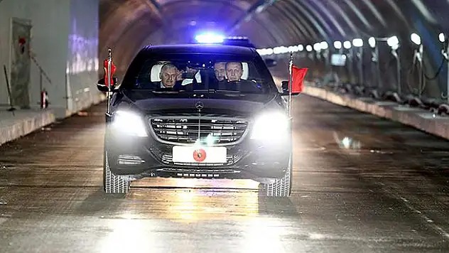 Cumhurbaşkanı Erdoğan Avrasya Tüneli'nden geçti