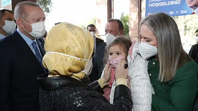 Cumhurbaşkanı Erdoğan, Ayda bebeği ziyaret etti