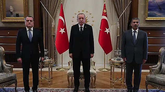 Cumhurbaşkanı Erdoğan Azerbaycan Dışişleri Bakanı Bayramov'u kabul etti