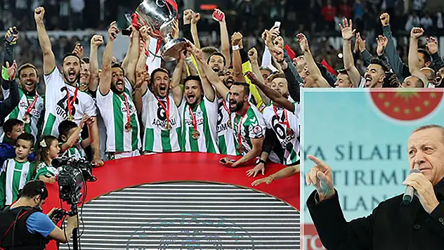 Cumhurbaşkanı Erdoğan'dan Konyaspor'a övgü