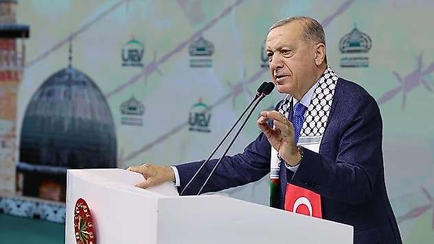 Cumhurbaşkanı Erdoğan: Filistin kardeşlerimiz tek başlarına direnirken kimse bizden sessiz kalmamızı bekleyemez