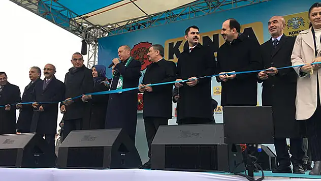 Cumhurbaşkanı Erdoğan Karatay Belediyesi'nin yatırımlarını açtı