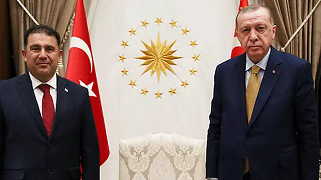 Cumhurbaşkanı Erdoğan, KKTC Başbakanı Saner'i kabul etti