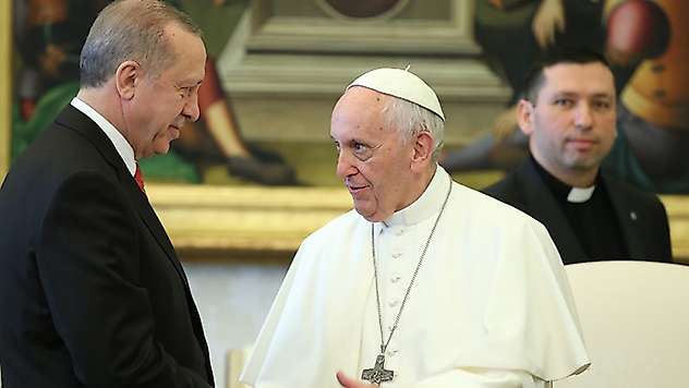 Cumhurbaşkanı Erdoğan, Papa Fransuva ile İsrail'in Filistin'e yönelik saldırılarını görüştü
