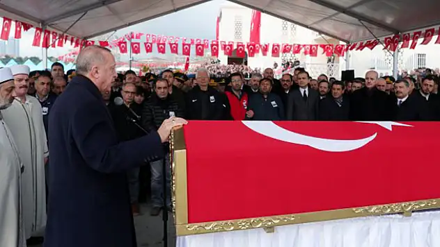Cumhurbaşkanı Erdoğan Şehit Baysal'ın cenaze törenine katıldı
